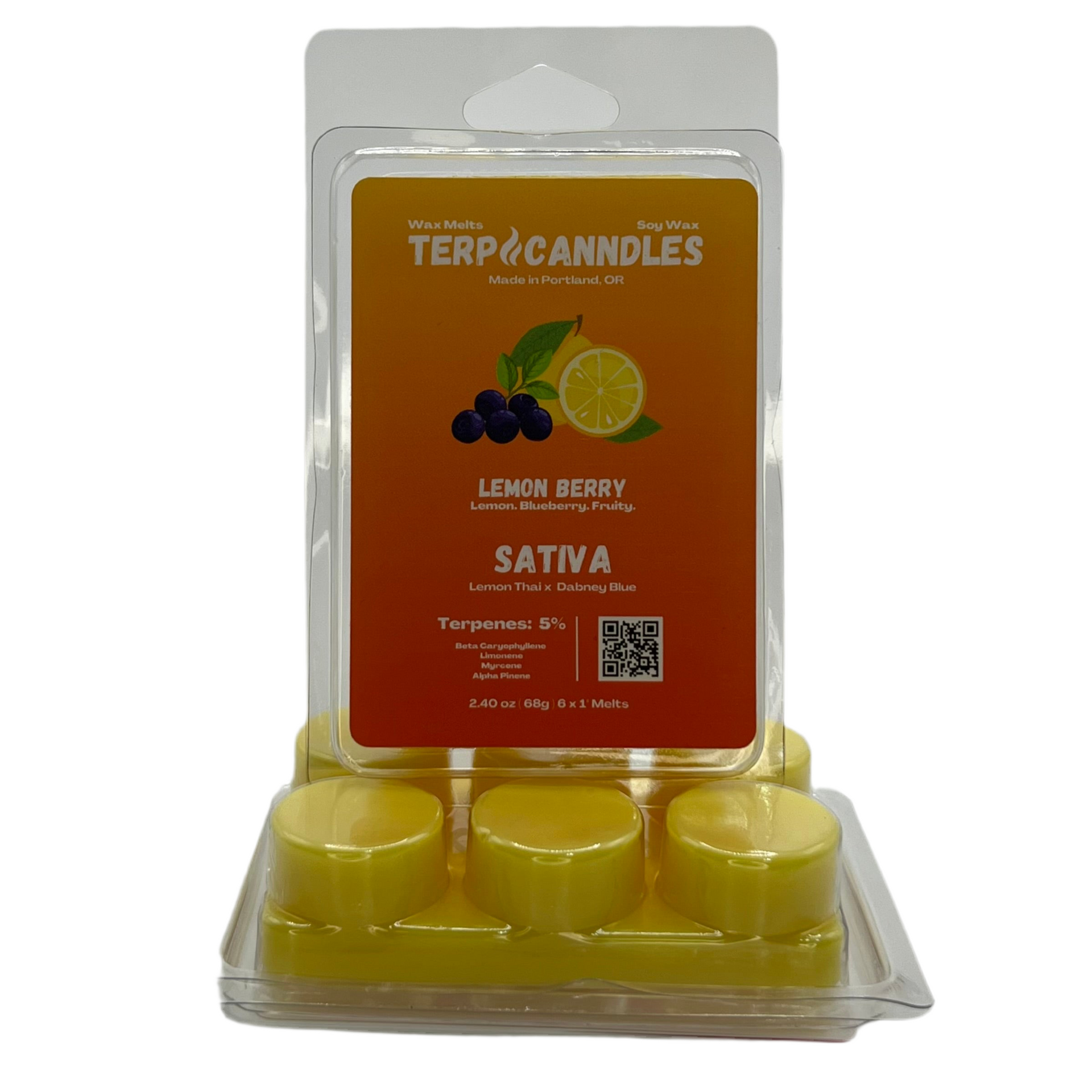 Lemon Berry Wax Melts 2.40 oz / Sativa – Terp Canndles