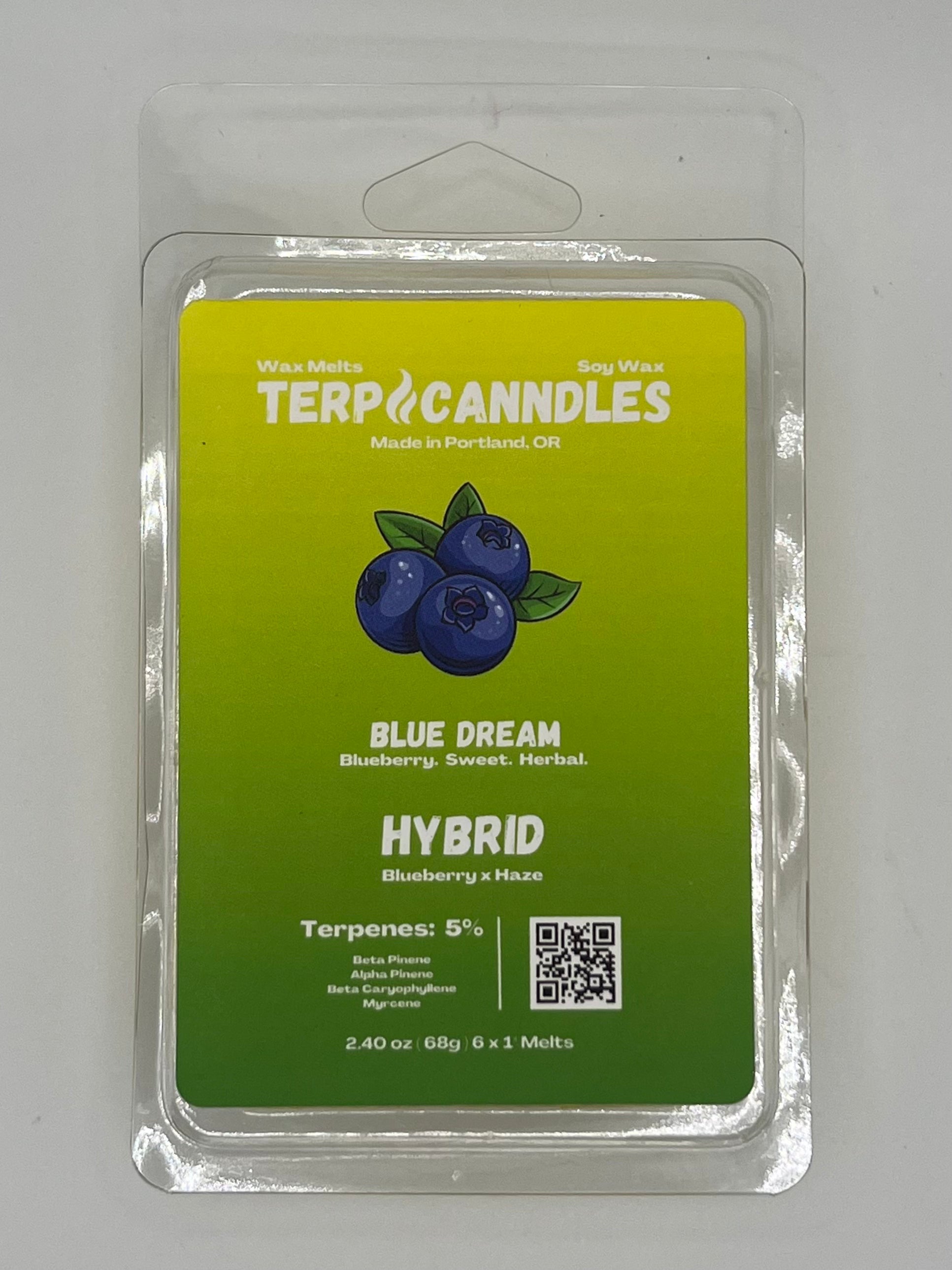 Blue Dream Wax Melts 2.40 oz / Hybrid Terp Canndles Blue Dream Wax Melts 2.40 oz / Hybrid Terp Canndles